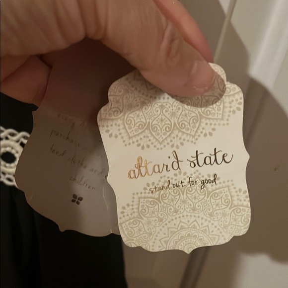 Altar'd State Black and Cream Sheath Mini Dress - Picture 8 of 9